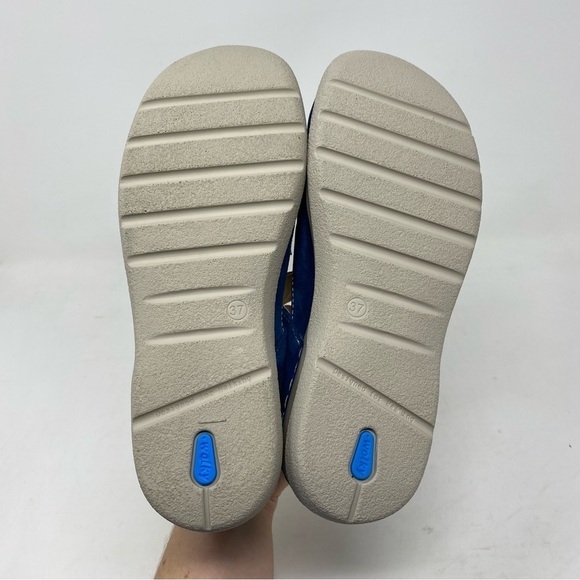 Wolky Smiley Suede Sandals Denim Blue Oiled Suede - Picture 6 of 8